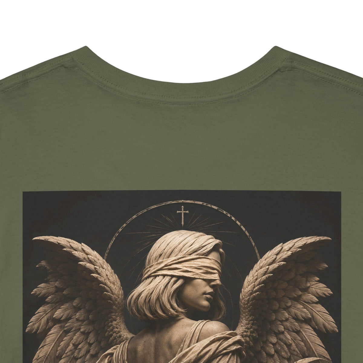 Angel Graphic Tee — "Walk by Faith, Not by Sight" Inspirational T‑Shirt