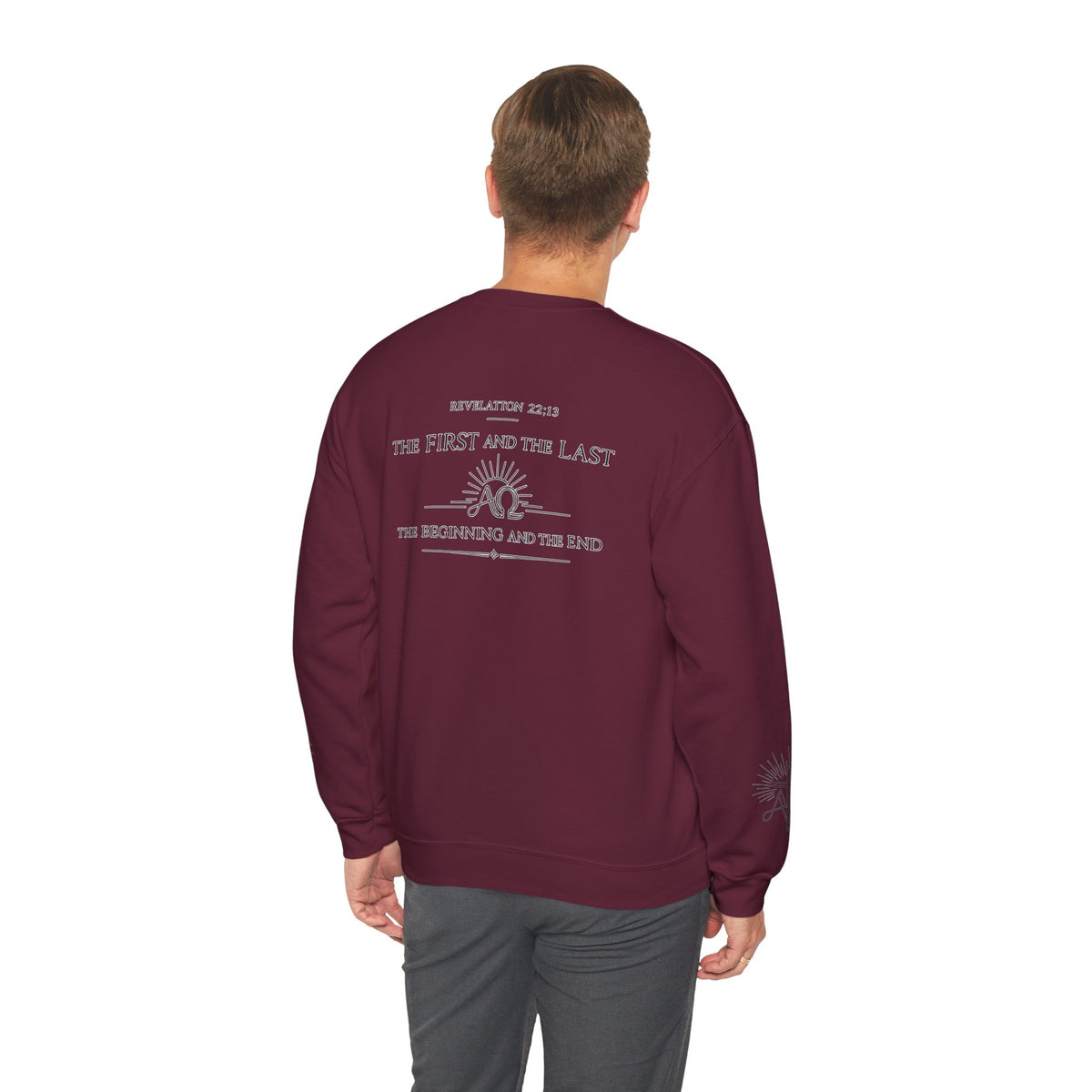Alpha Omega 'Revelation 22:13' Crewneck Sweatshirt