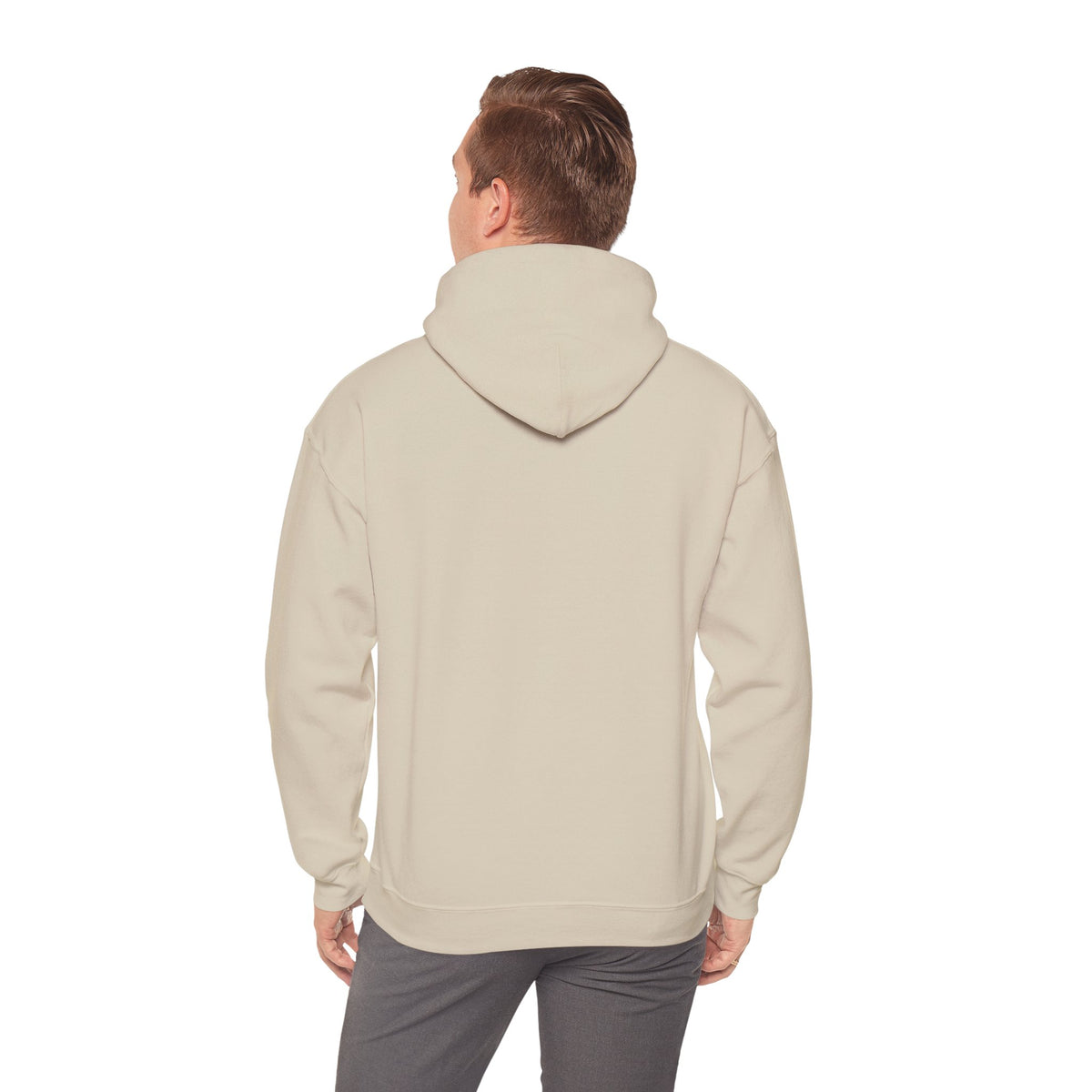 Christian Cross Hoodie - "He Renewed Me" Word Cloud Faith Sweatshirt