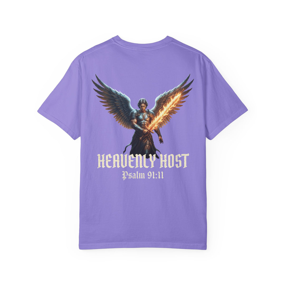 Angel Gateway T-Shirt — Fiery Winged Guardian Graphic Tee