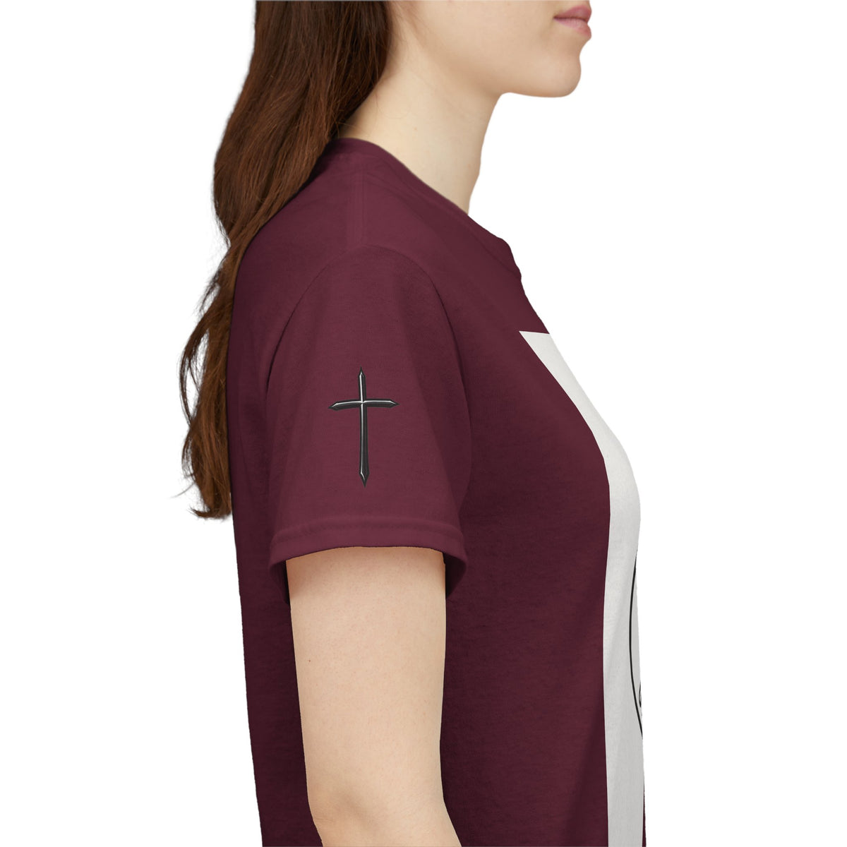 Christian Son & Heir T-Shirt — 'Adopted by Grace' Faith Tee with Jesus Prayer Design