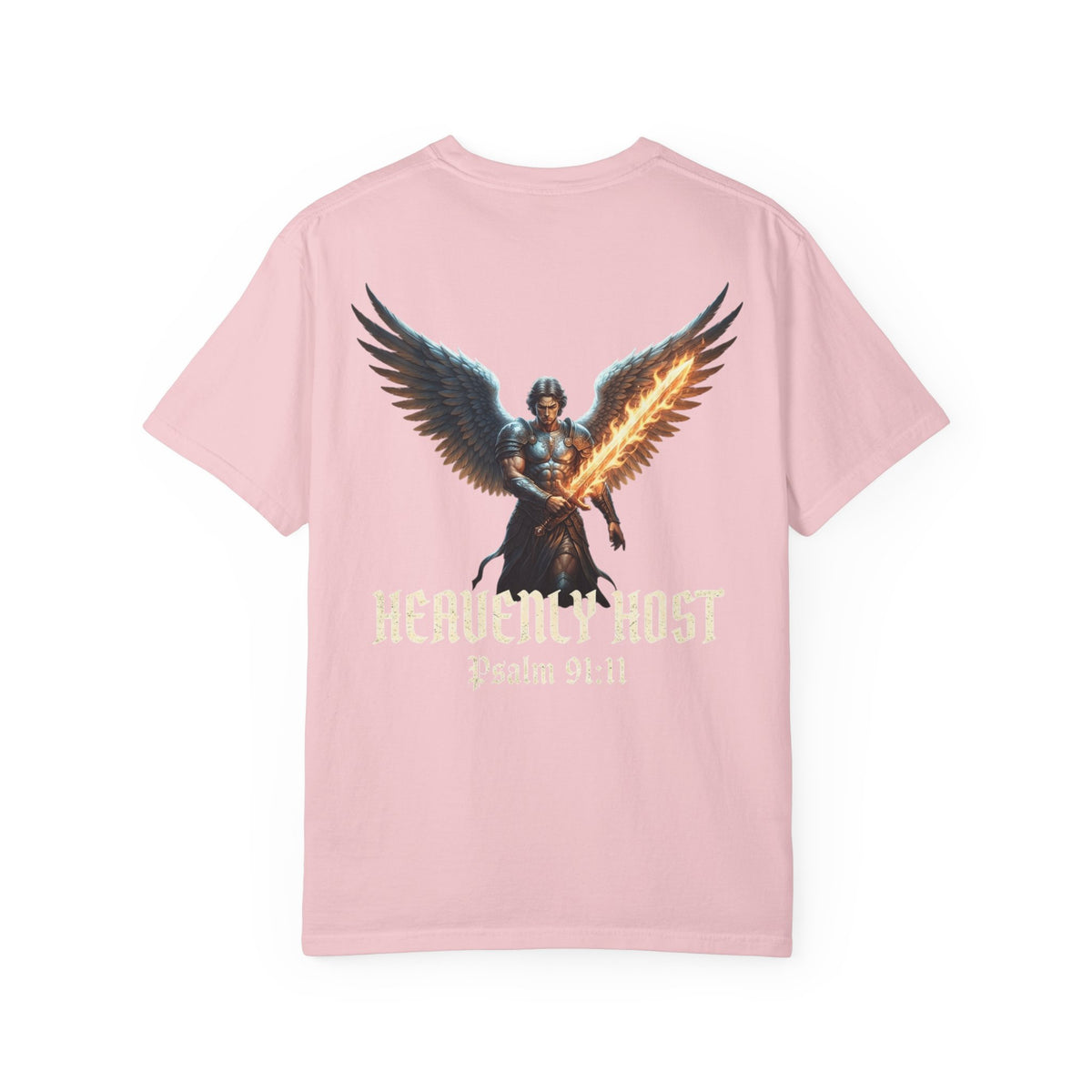 Angel Gateway T-Shirt — Fiery Winged Guardian Graphic Tee
