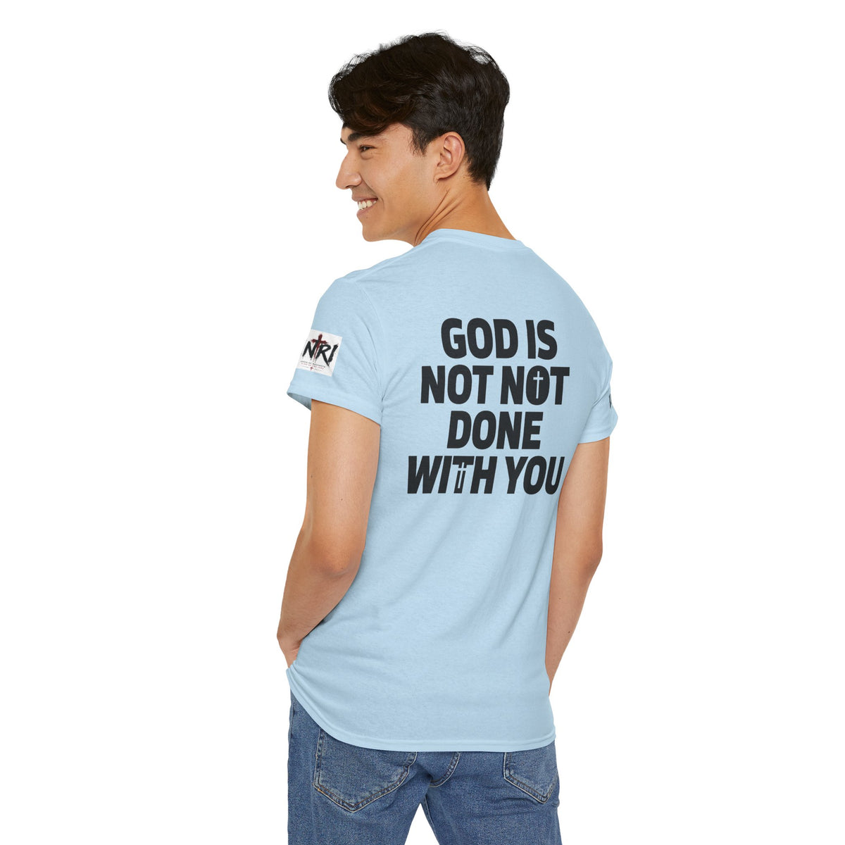 Armor of God T-Shirt — "God Is Not Done With You" Christian Faith Tee