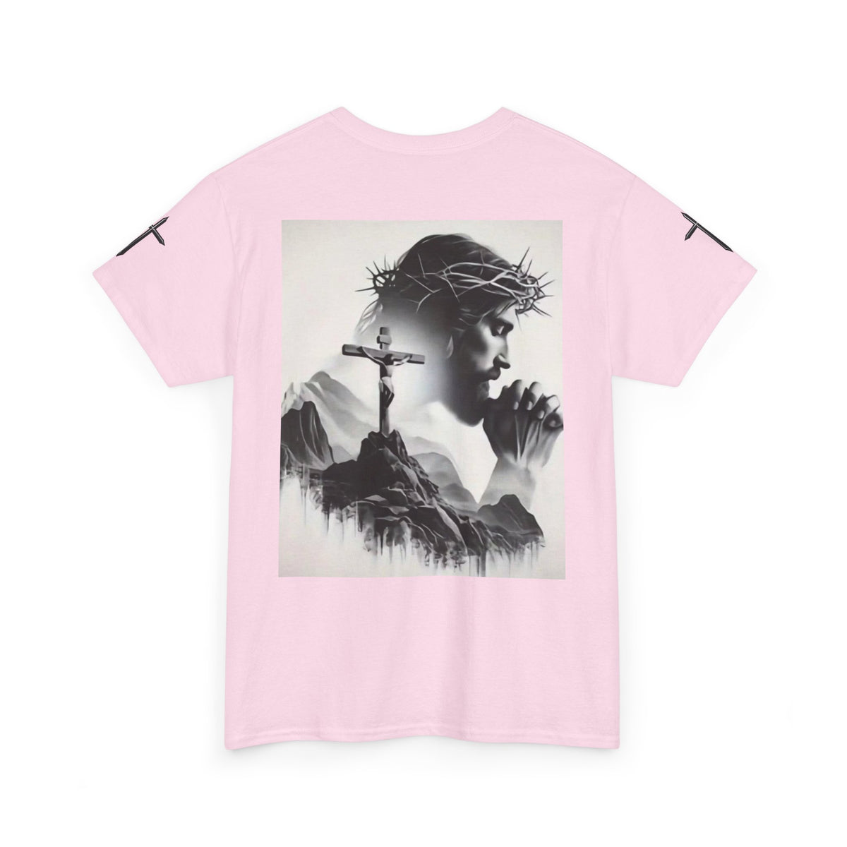 Christian Son & Heir T-Shirt — 'Adopted by Grace' Faith Tee with Jesus Prayer Design
