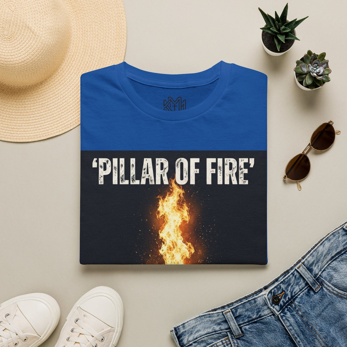 Pillar of Fire T‑Shirt — Biblical Exodus 13:21 Inspirational Faith Tee