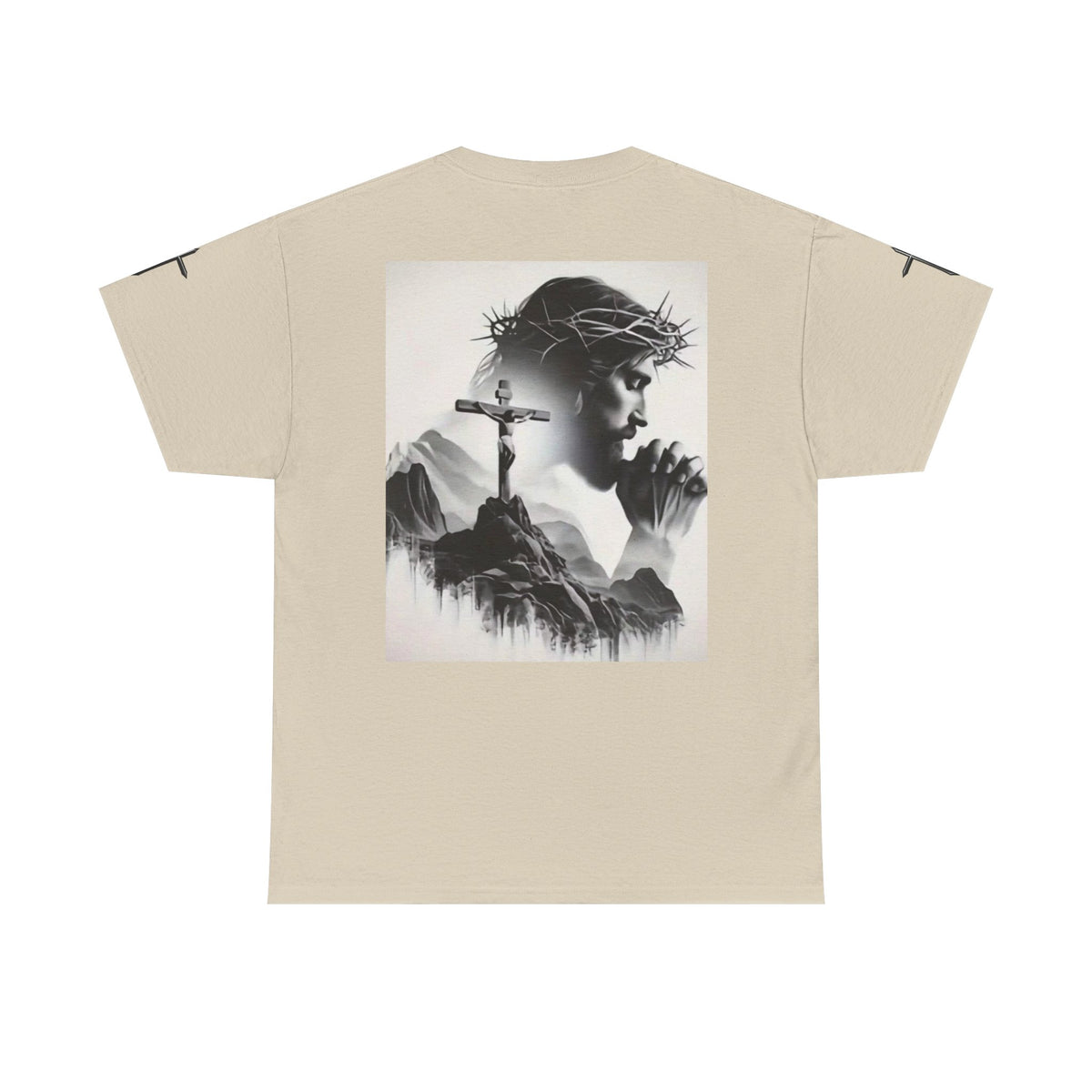 Christian Son & Heir T-Shirt — 'Adopted by Grace' Faith Tee with Jesus Prayer Design