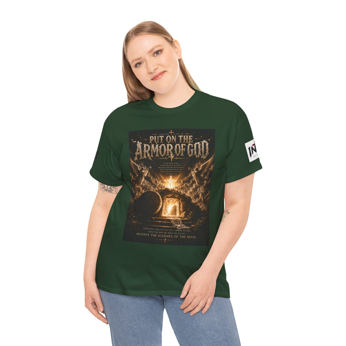 Armor of God T-Shirt — "God Is Not Done With You" Christian Faith Tee