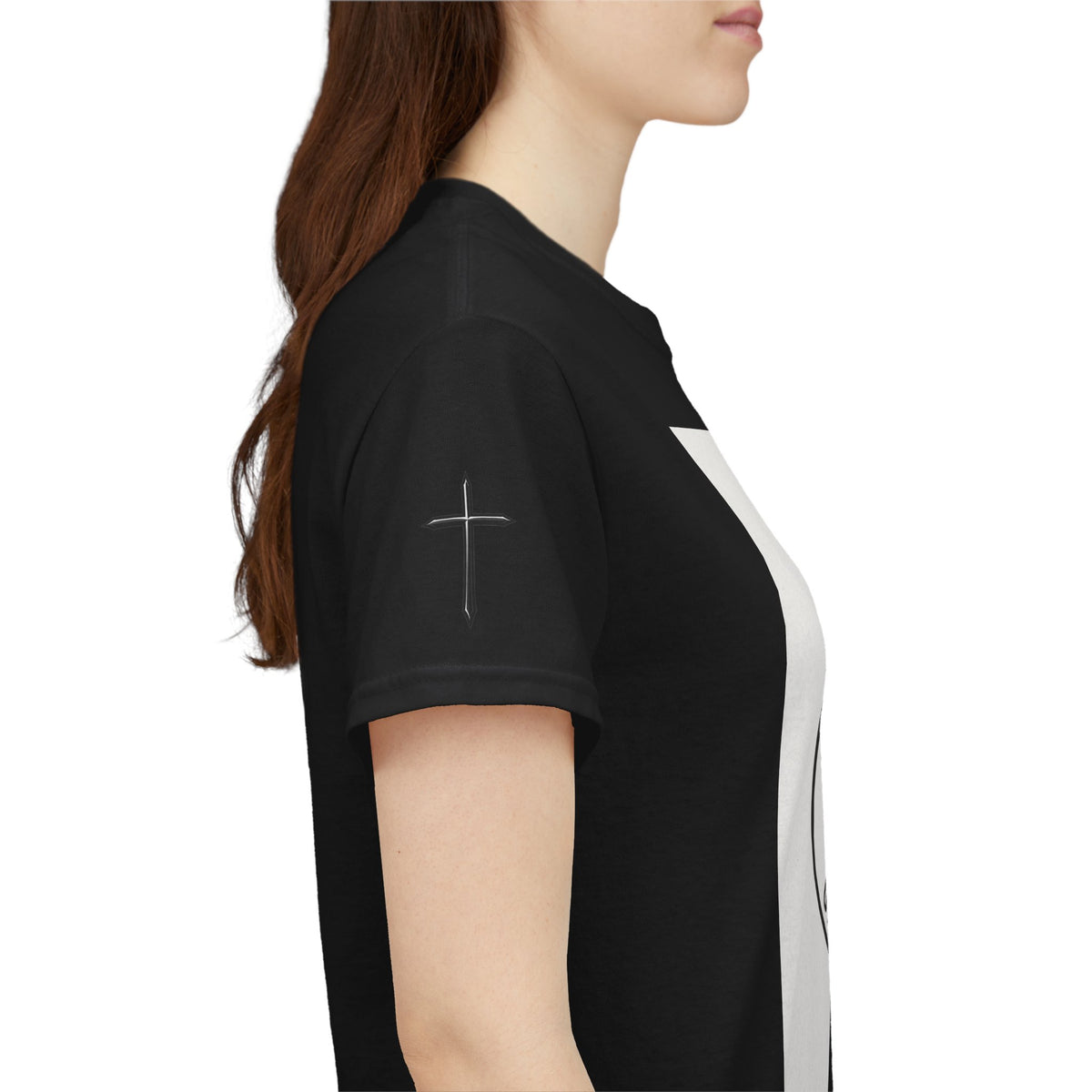 Christian Son & Heir T-Shirt — 'Adopted by Grace' Faith Tee with Jesus Prayer Design