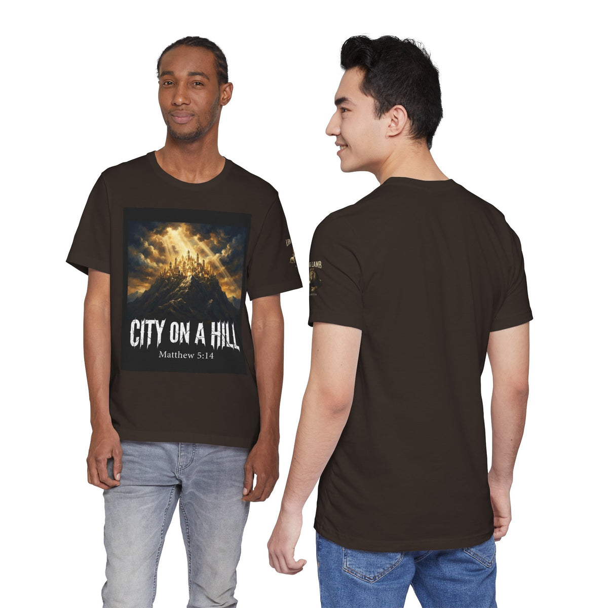 City on a Hill T-Shirt — Matthew 5:14 Christian Faith Tee