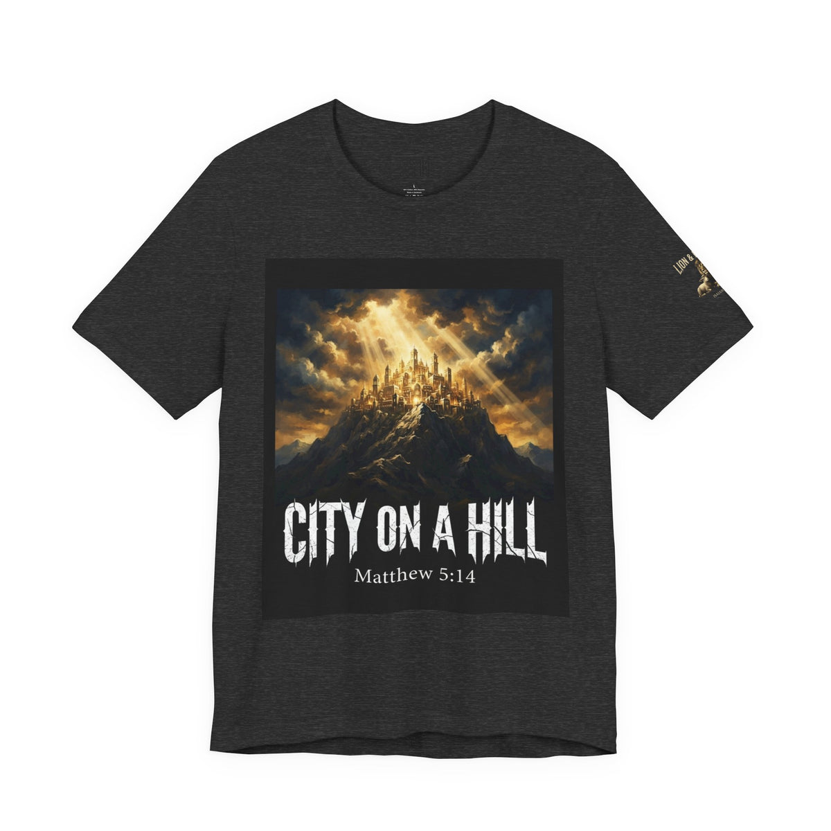 City on a Hill T-Shirt — Matthew 5:14 Christian Faith Tee