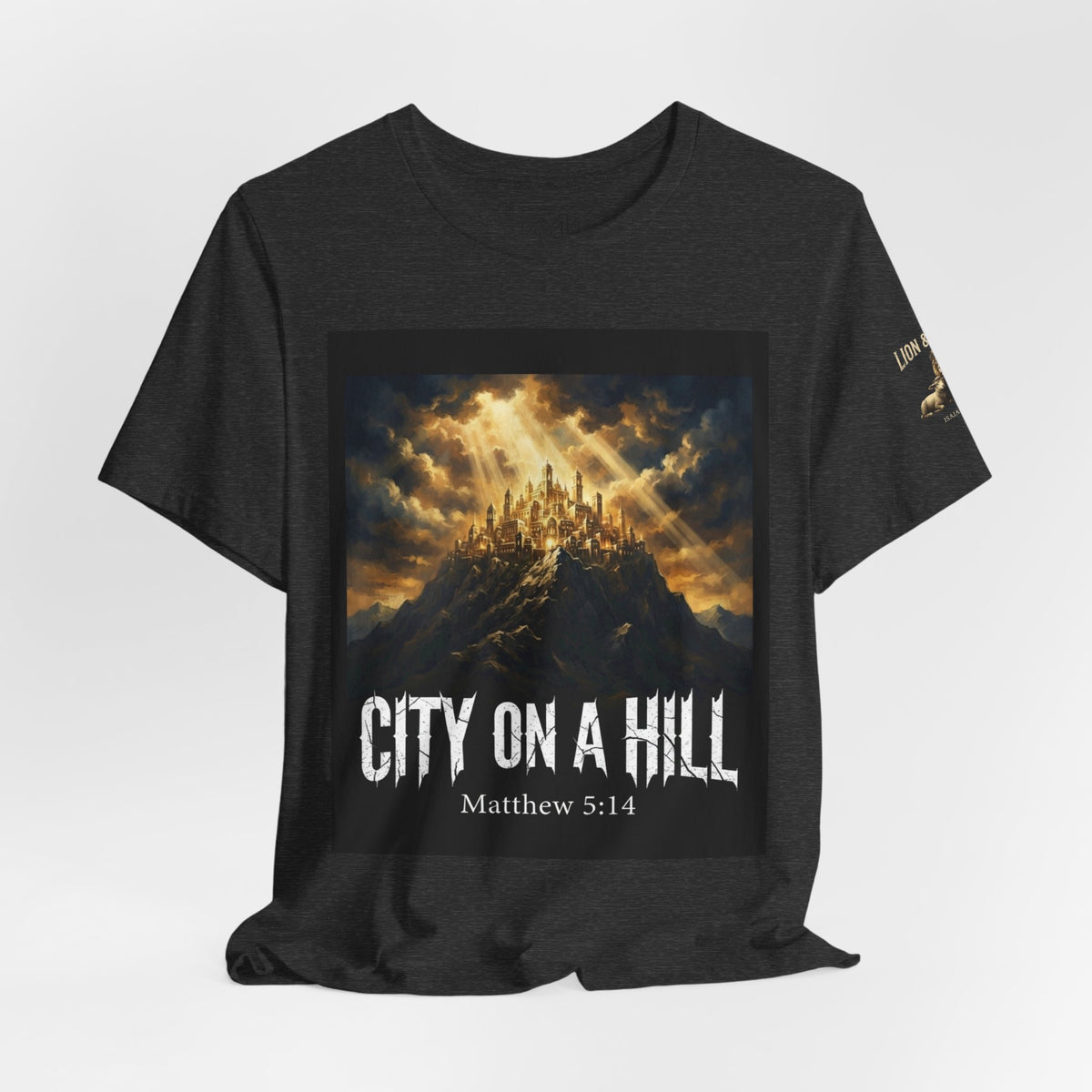 City on a Hill T-Shirt — Matthew 5:14 Christian Faith Tee