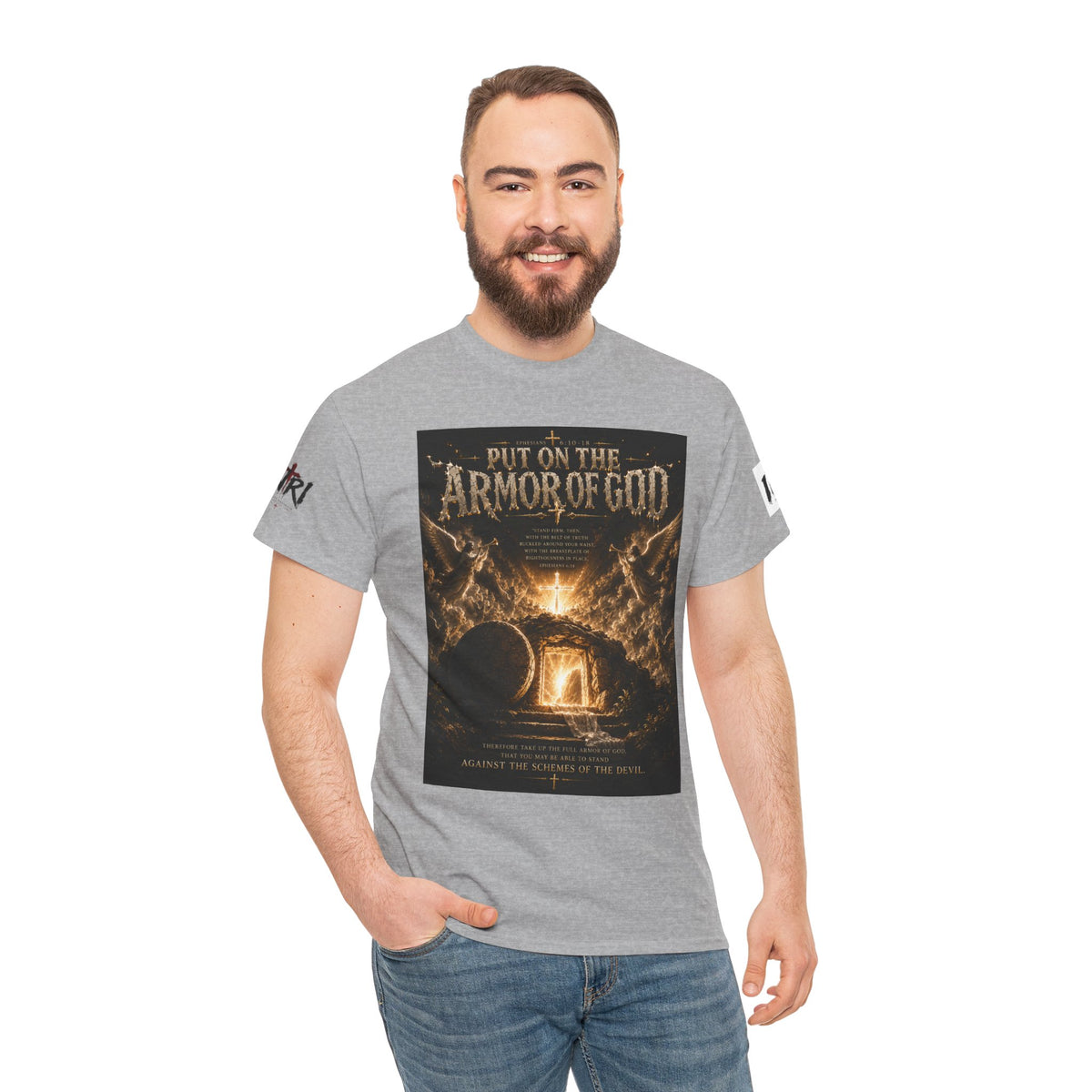 Armor of God T-Shirt — "God Is Not Done With You" Christian Faith Tee