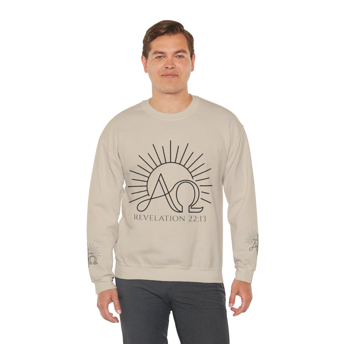 Alpha Omega 'Revelation 22:13' Crewneck Sweatshirt
