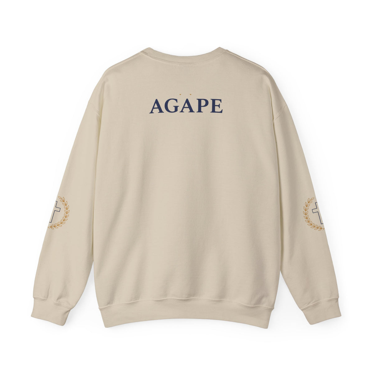 Agape Cross Crewneck Sweatshirt — Christian Faith Pullover