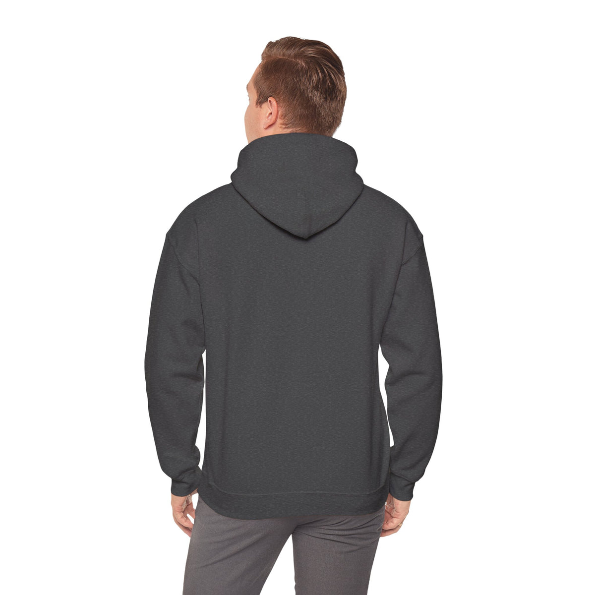 Christian Cross Hoodie - "He Renewed Me" Word Cloud Faith Sweatshirt