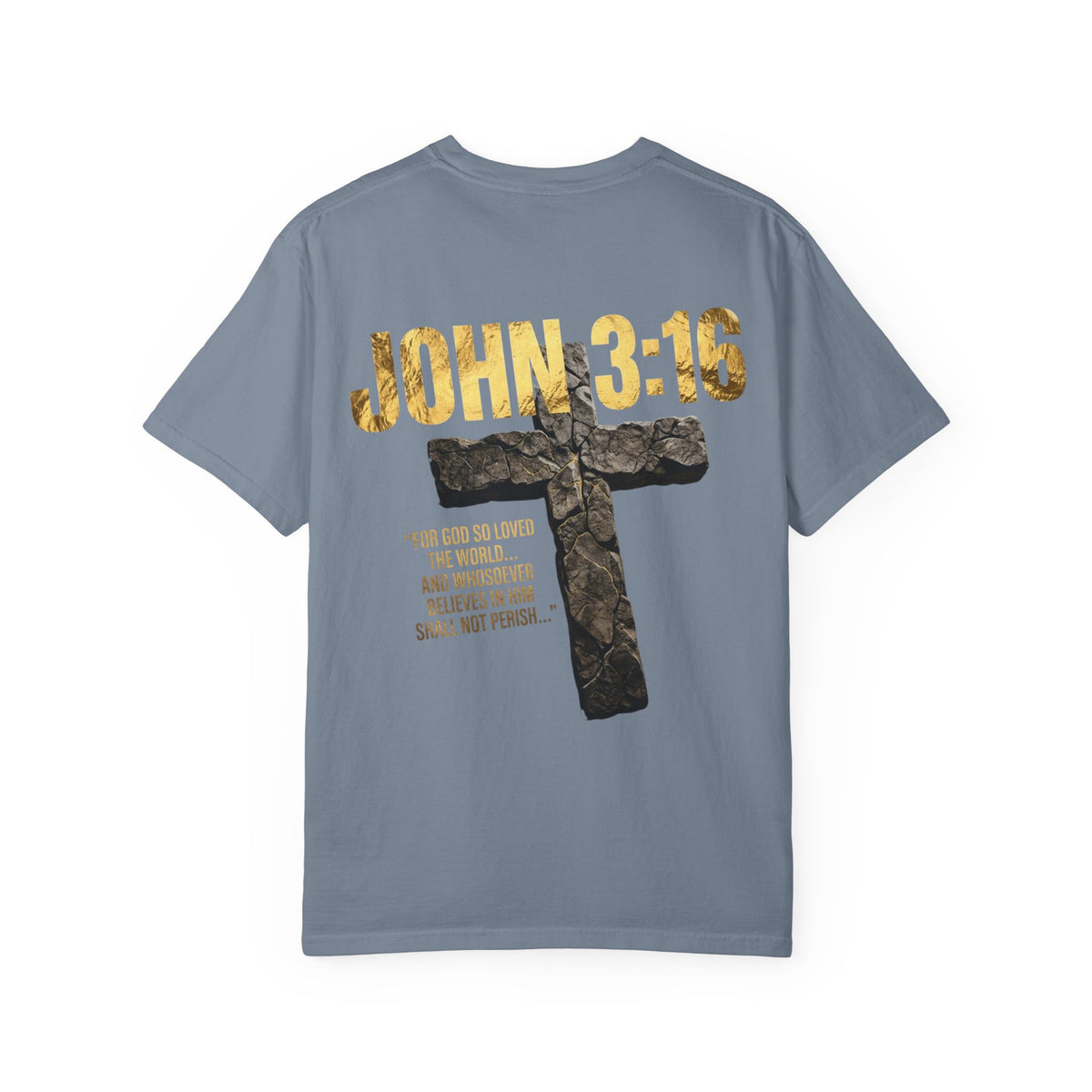 John 3:16 Cross T-Shirt — Christian Faith Scripture Tee