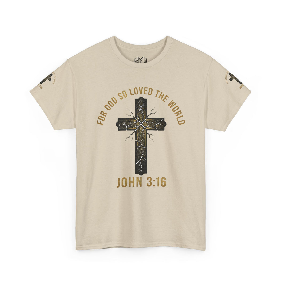 John 3:16 Cross T-Shirt — "For God So Loved the World" Christian Tee