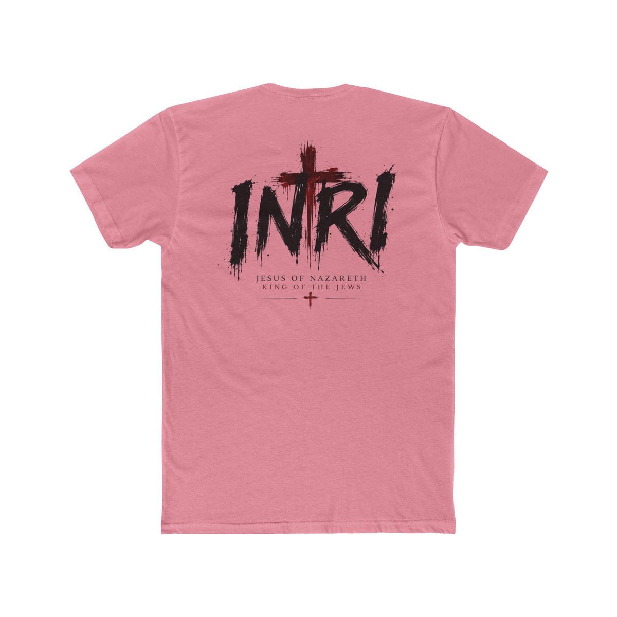 Lamb of God Tee — 'John 1:29' Religious Christian T-Shirt with INRI Cross Back