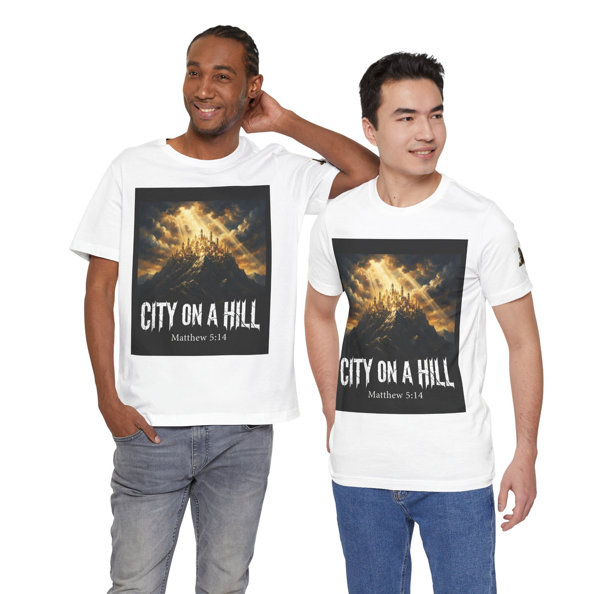 City on a Hill T-Shirt — Matthew 5:14 Christian Faith Tee