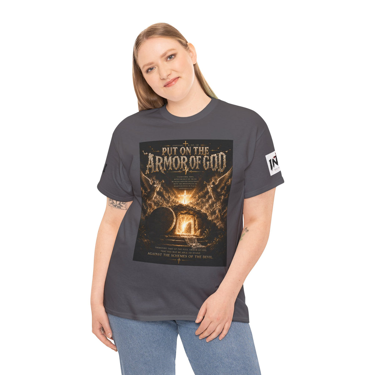 Armor of God T-Shirt — "God Is Not Done With You" Christian Faith Tee