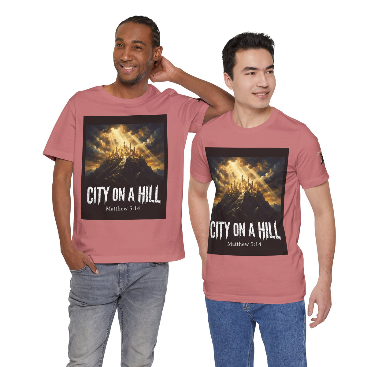 City on a Hill T-Shirt — Matthew 5:14 Christian Faith Tee