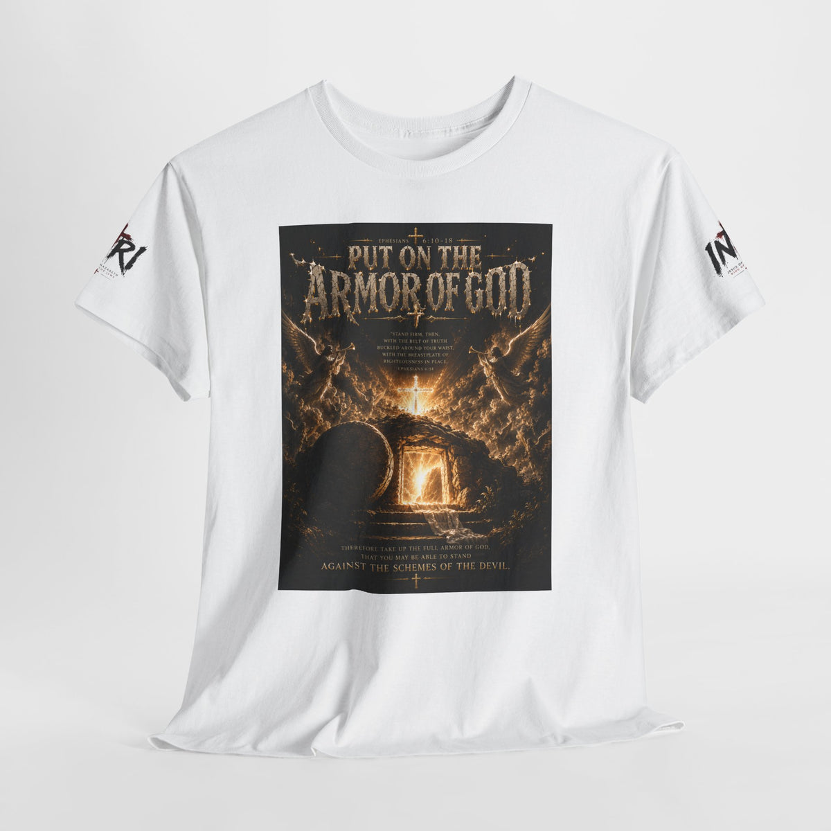 Armor of God T-Shirt — "God Is Not Done With You" Christian Faith Tee