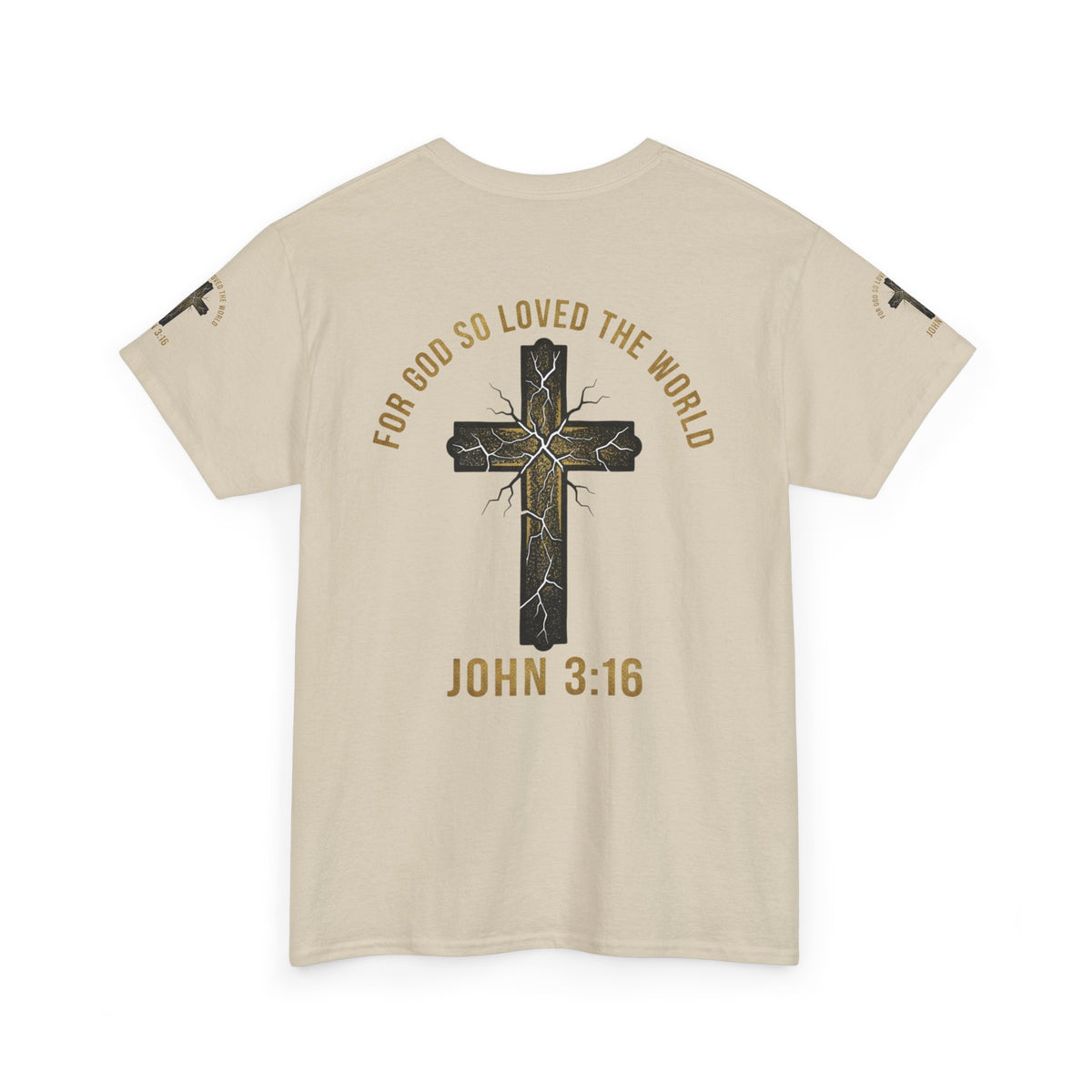 John 3:16 Cross T-Shirt — "For God So Loved the World" Christian Tee