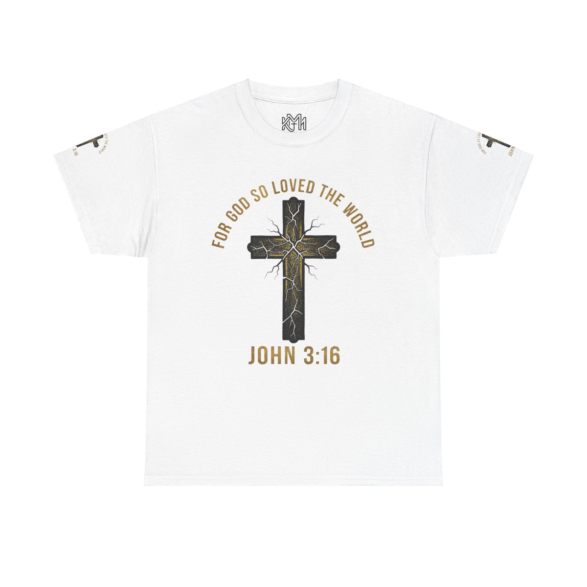 John 3:16 Cross T-Shirt — "For God So Loved the World" Christian Tee