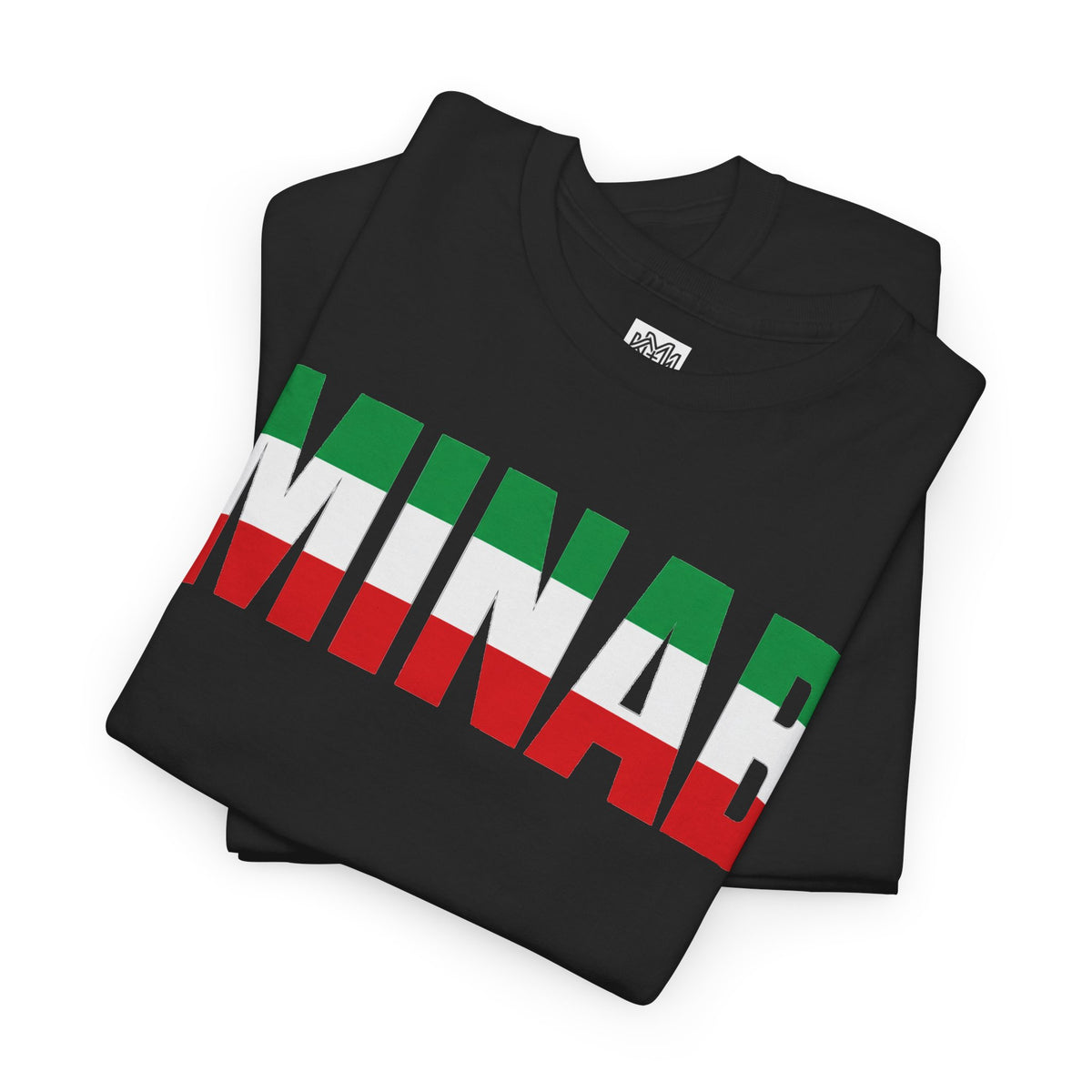 MINAB - Flag Graphic Tee — '168' Back Number Casual T‑Shirt