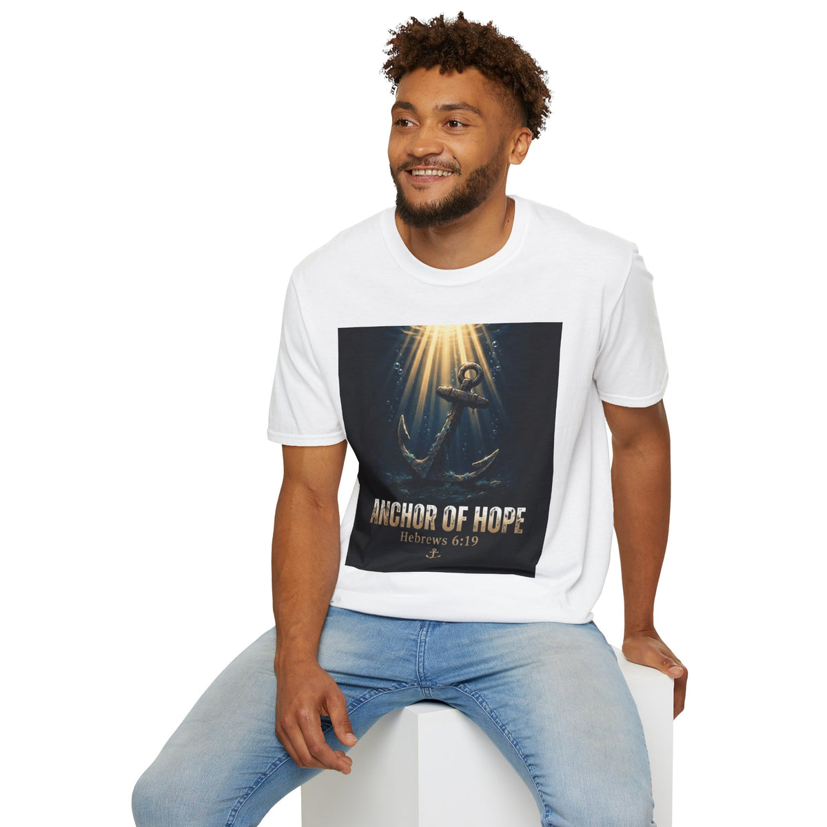 Anchor of Hope T-Shirt — Inspirational Anchor Design (Hebrews 6:19)