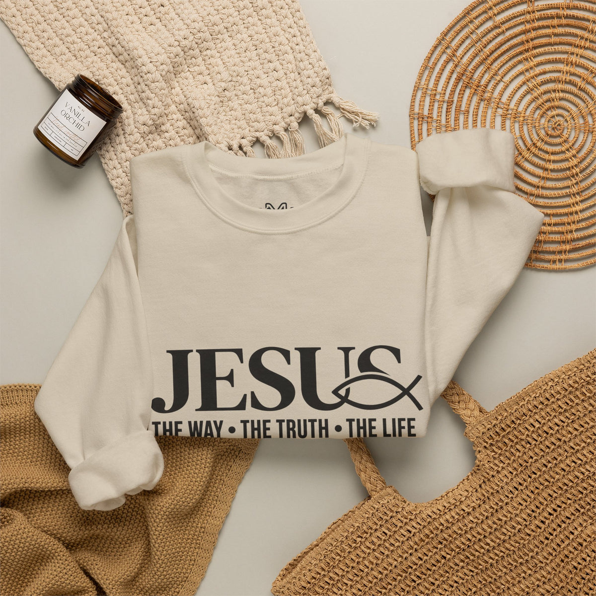 Jesus 'The Way • The Truth • The Life' Crewneck Sweatshirt
