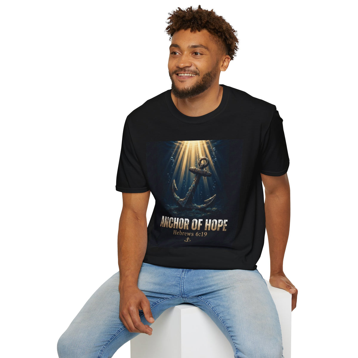 Anchor of Hope T-Shirt — Inspirational Anchor Design (Hebrews 6:19)