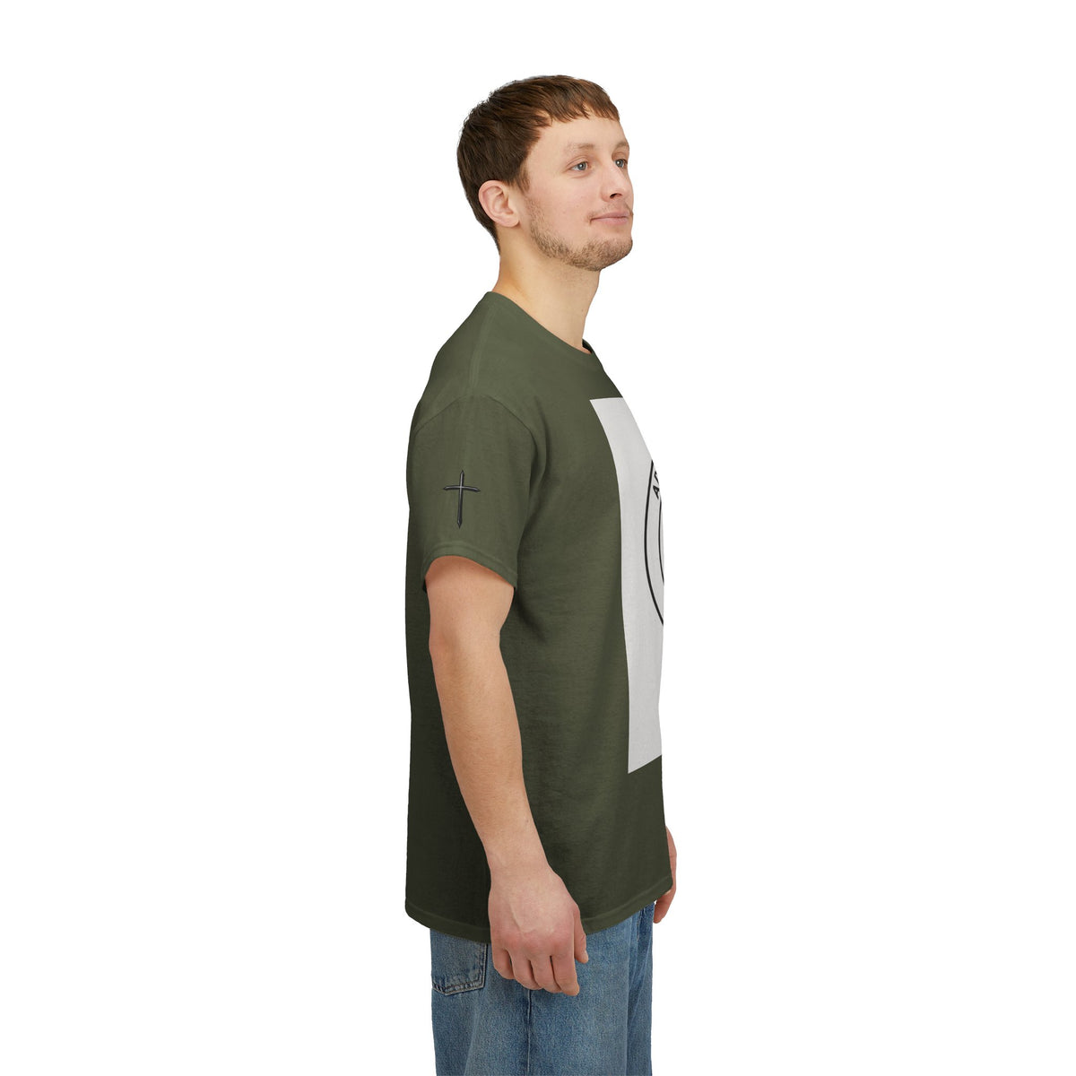 Christian Son & Heir T-Shirt — 'Adopted by Grace' Faith Tee with Jesus Prayer Design