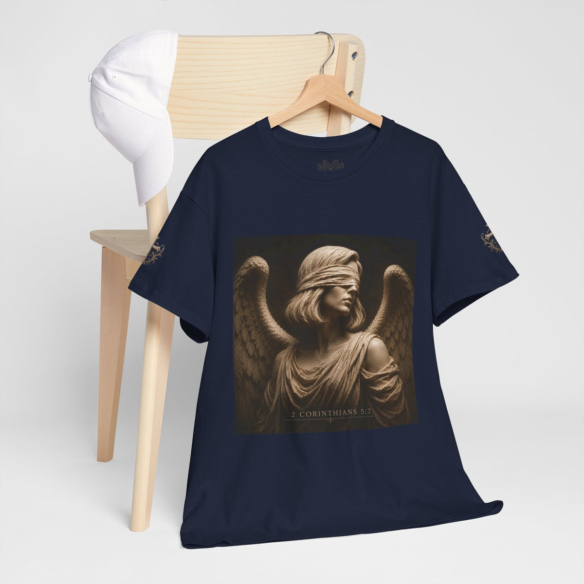 Angel Graphic Tee — "Walk by Faith, Not by Sight" Inspirational T‑Shirt