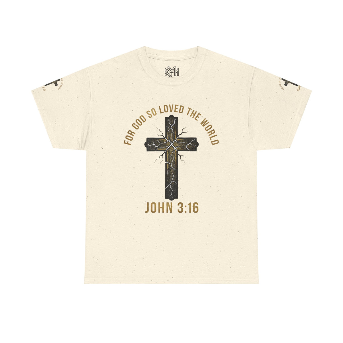 John 3:16 Cross T-Shirt — "For God So Loved the World" Christian Tee