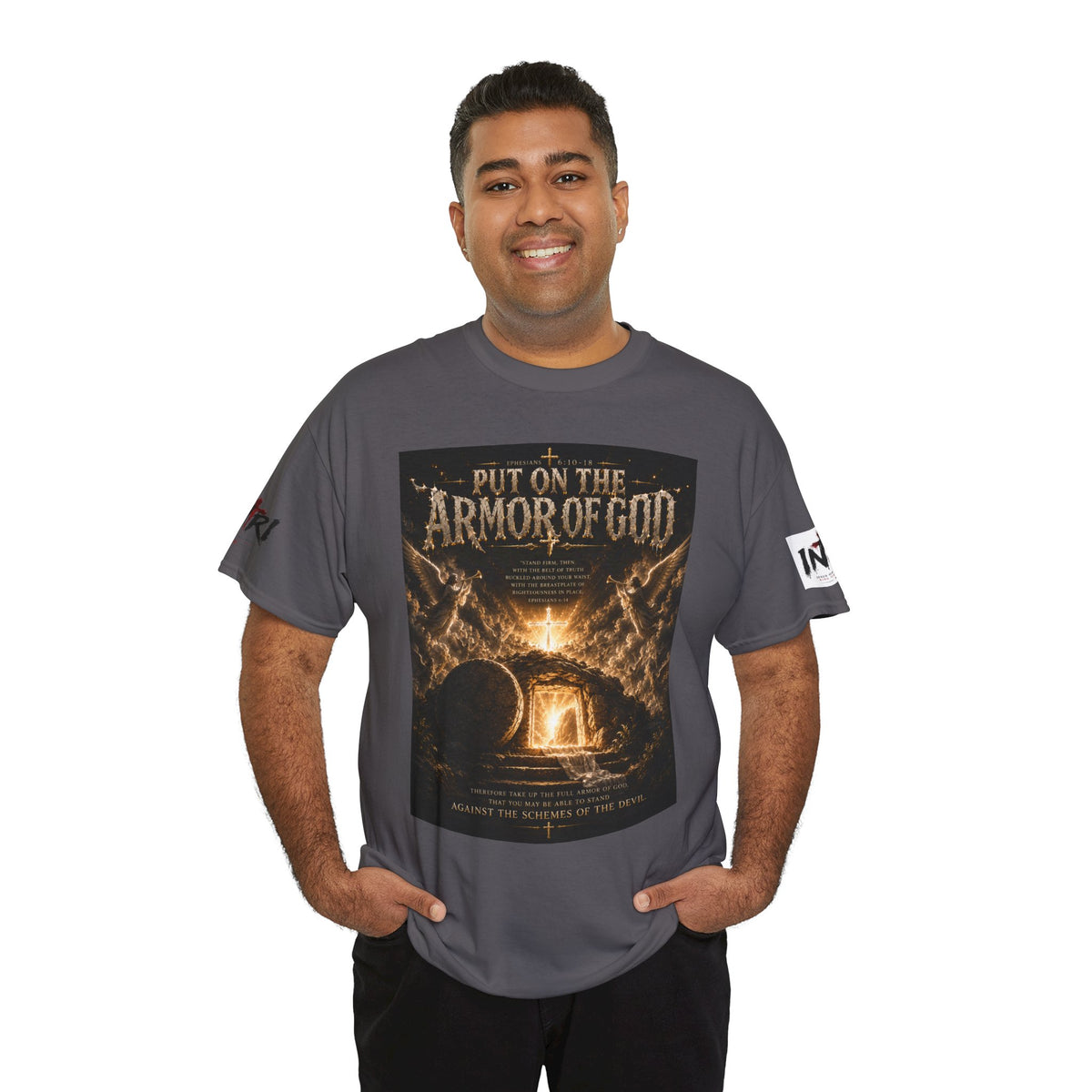 Armor of God T-Shirt — "God Is Not Done With You" Christian Faith Tee