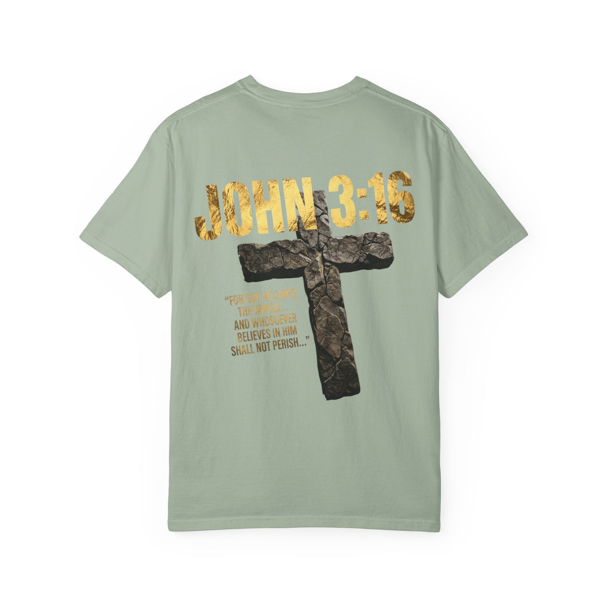 John 3:16 Cross T-Shirt — Christian Faith Scripture Tee
