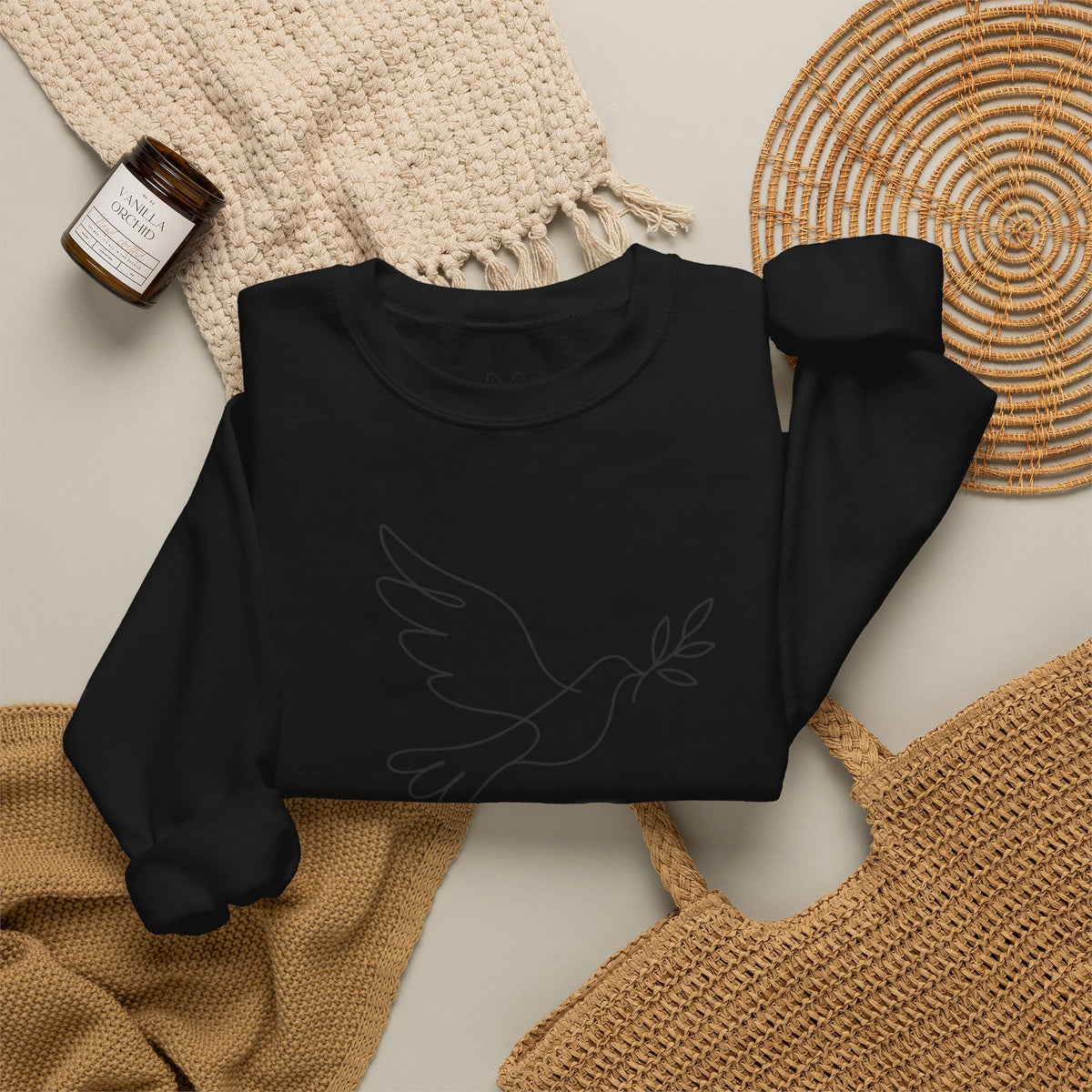 Peace I Leave Crewneck Sweatshirt — Dove & John 14:27 Inspirational Sweatshirt