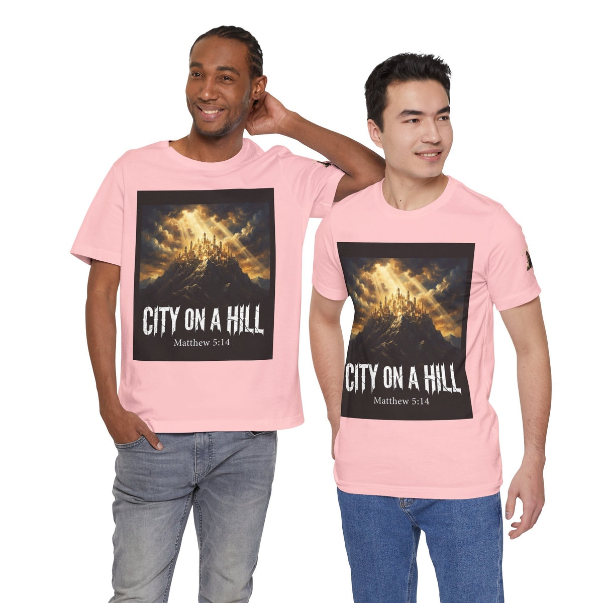 City on a Hill T-Shirt — Matthew 5:14 Christian Faith Tee