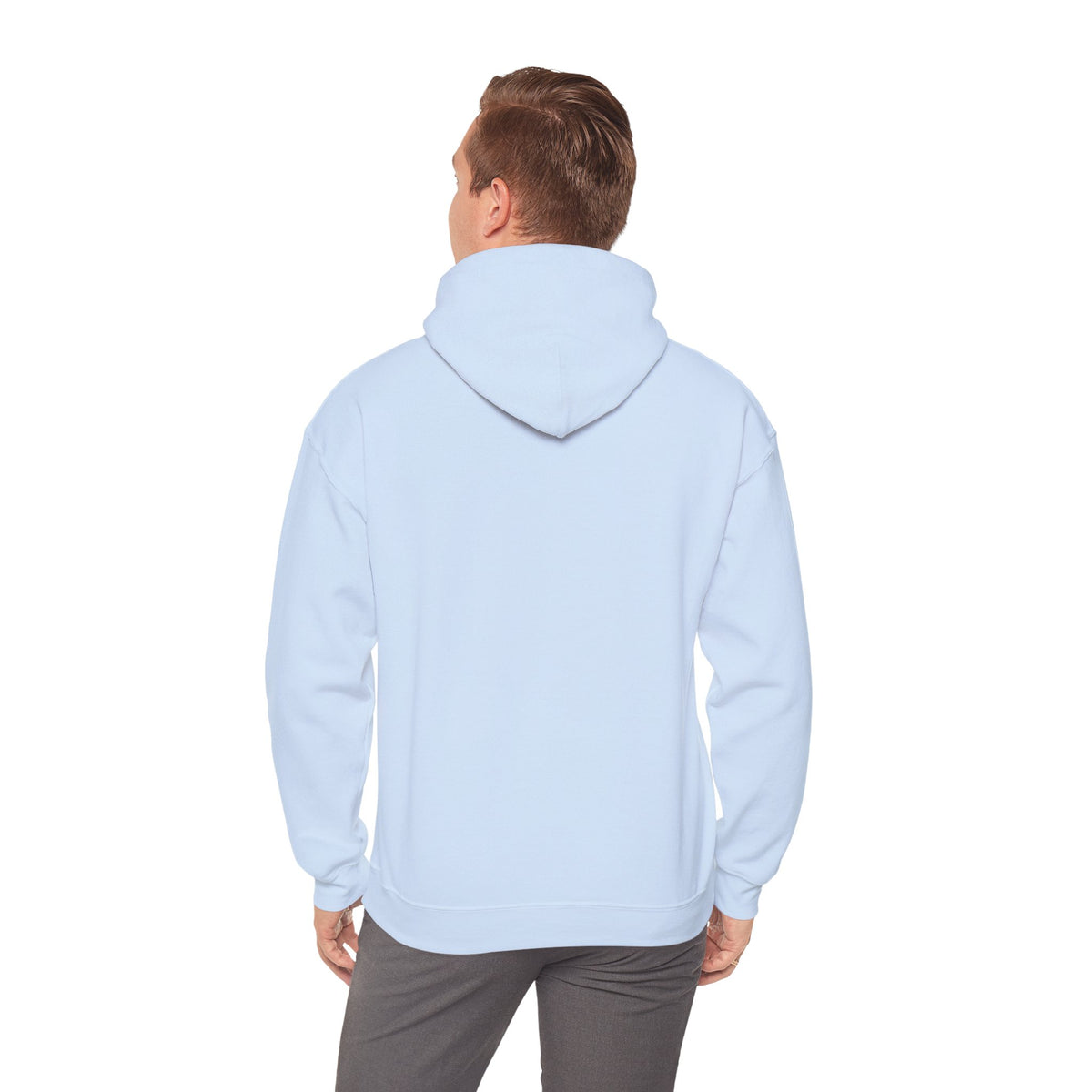 Christian Cross Hoodie - "He Renewed Me" Word Cloud Faith Sweatshirt