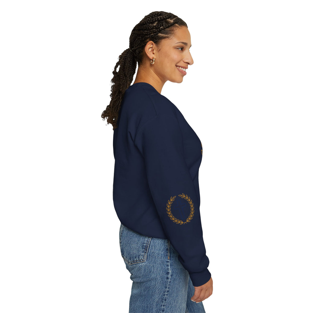 Agape Cross Crewneck Sweatshirt — Christian Faith Pullover