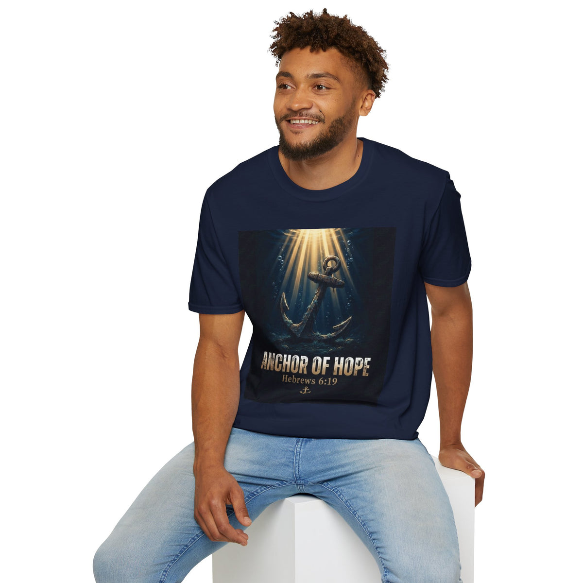 Anchor of Hope T-Shirt — Inspirational Anchor Design (Hebrews 6:19)