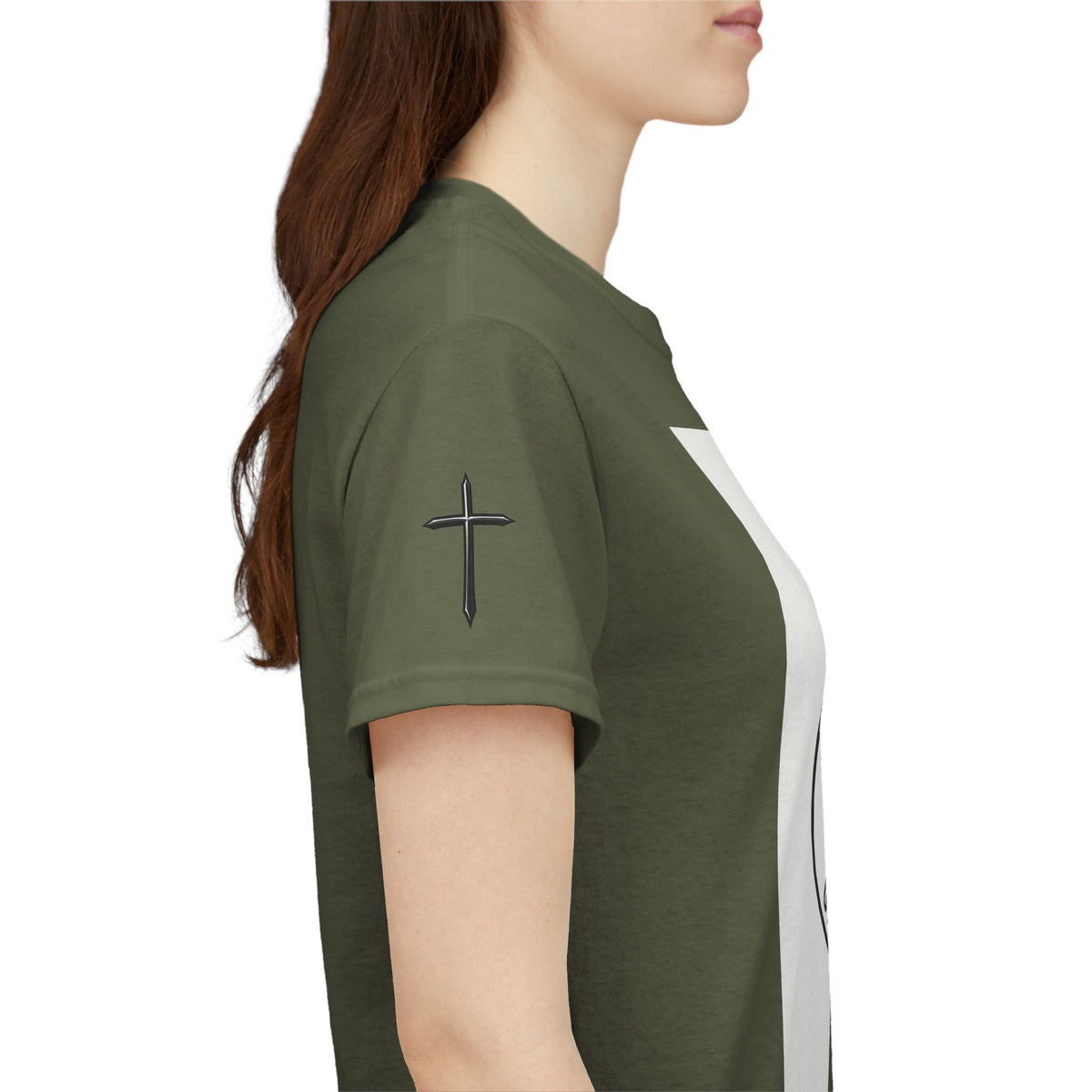 Christian Son & Heir T-Shirt — 'Adopted by Grace' Faith Tee with Jesus Prayer Design