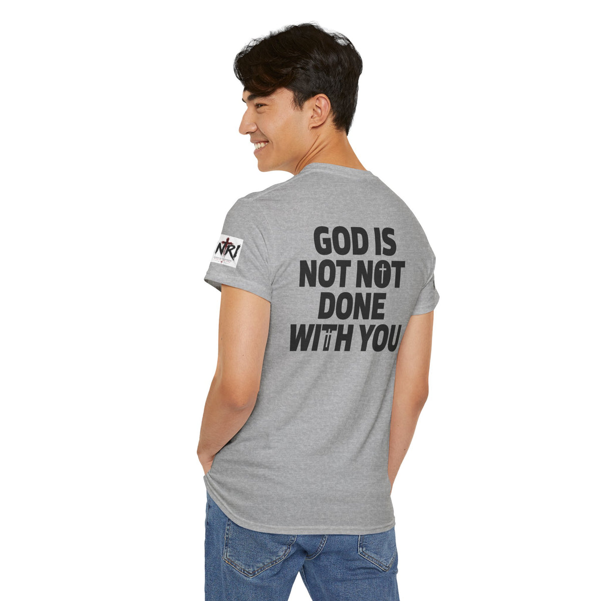 Armor of God T-Shirt — "God Is Not Done With You" Christian Faith Tee
