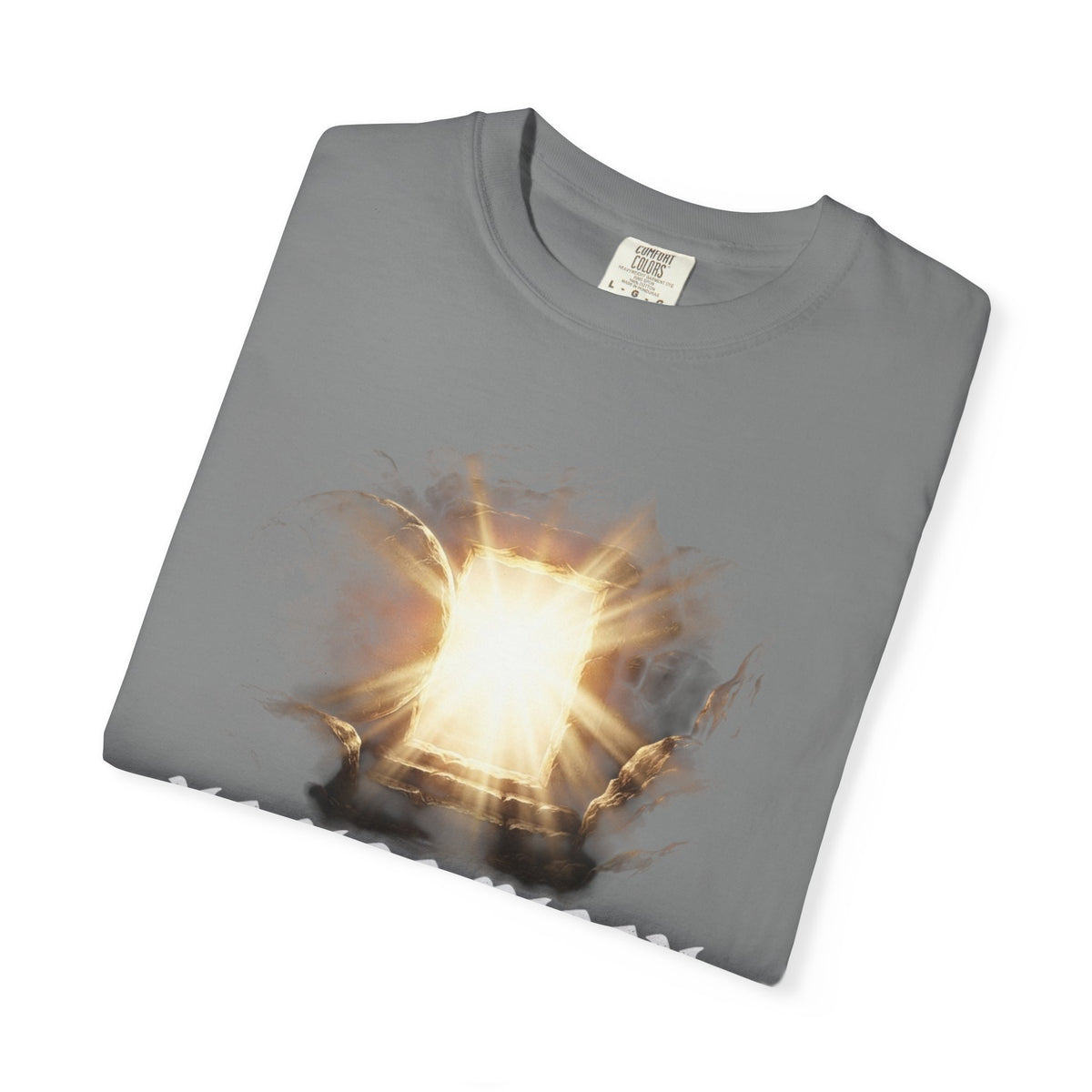 Angel Gateway T-Shirt — Fiery Winged Guardian Graphic Tee