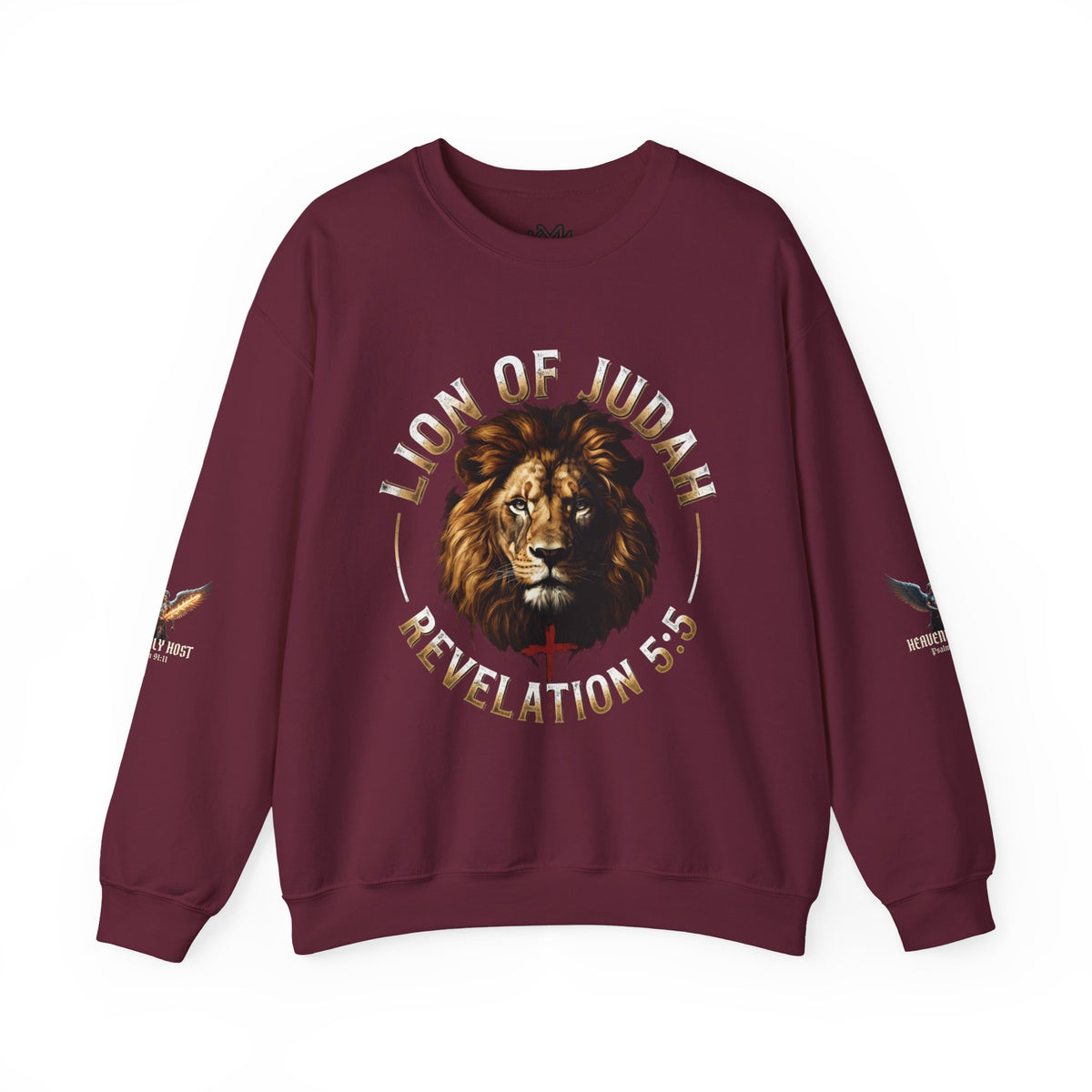 Lion of Judah Sweatshirt – "Revelation 5:5" Christian Crewneck
