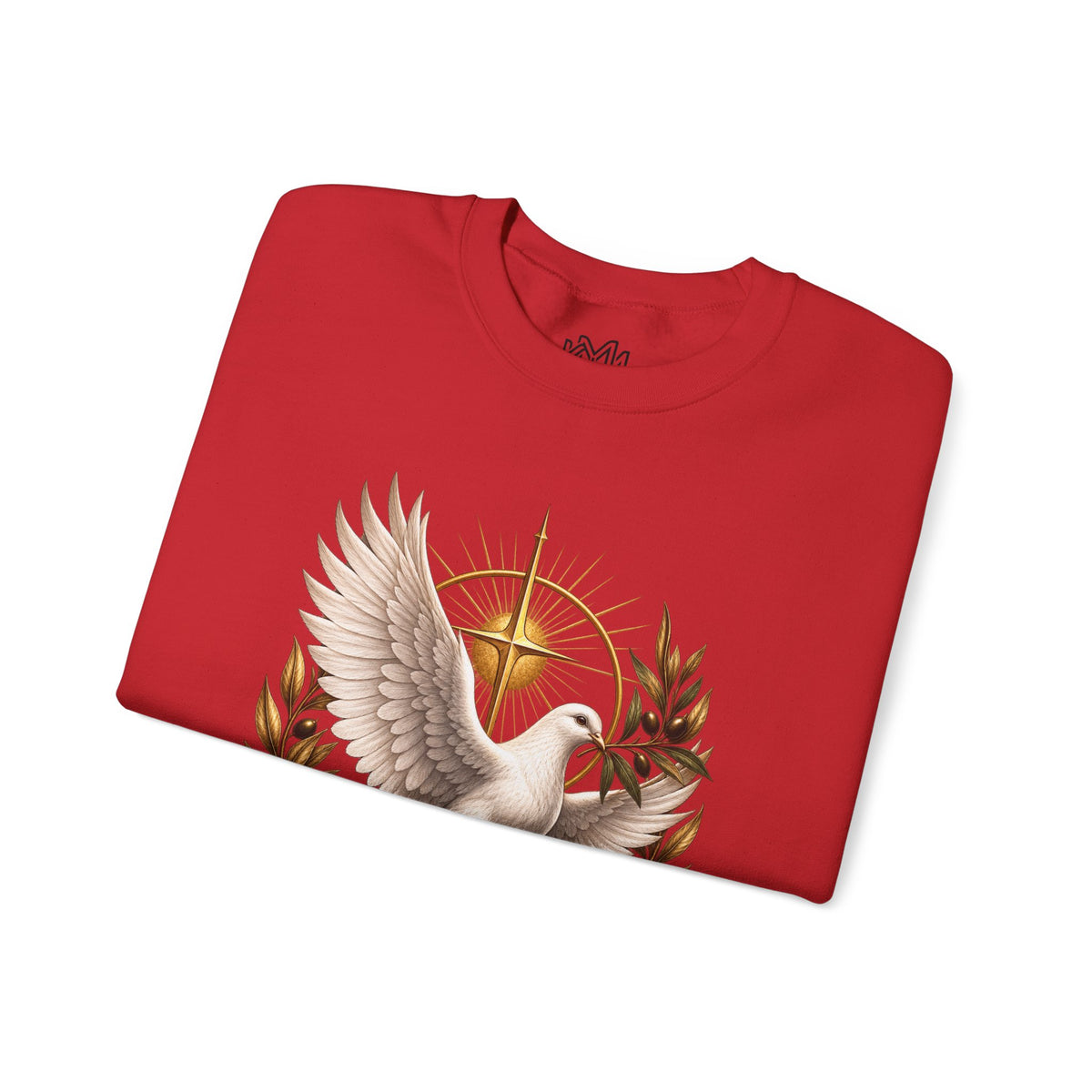 Peace Dove Crewneck Sweatshirt — Religious Christian Dove & Olive Branch Pullover