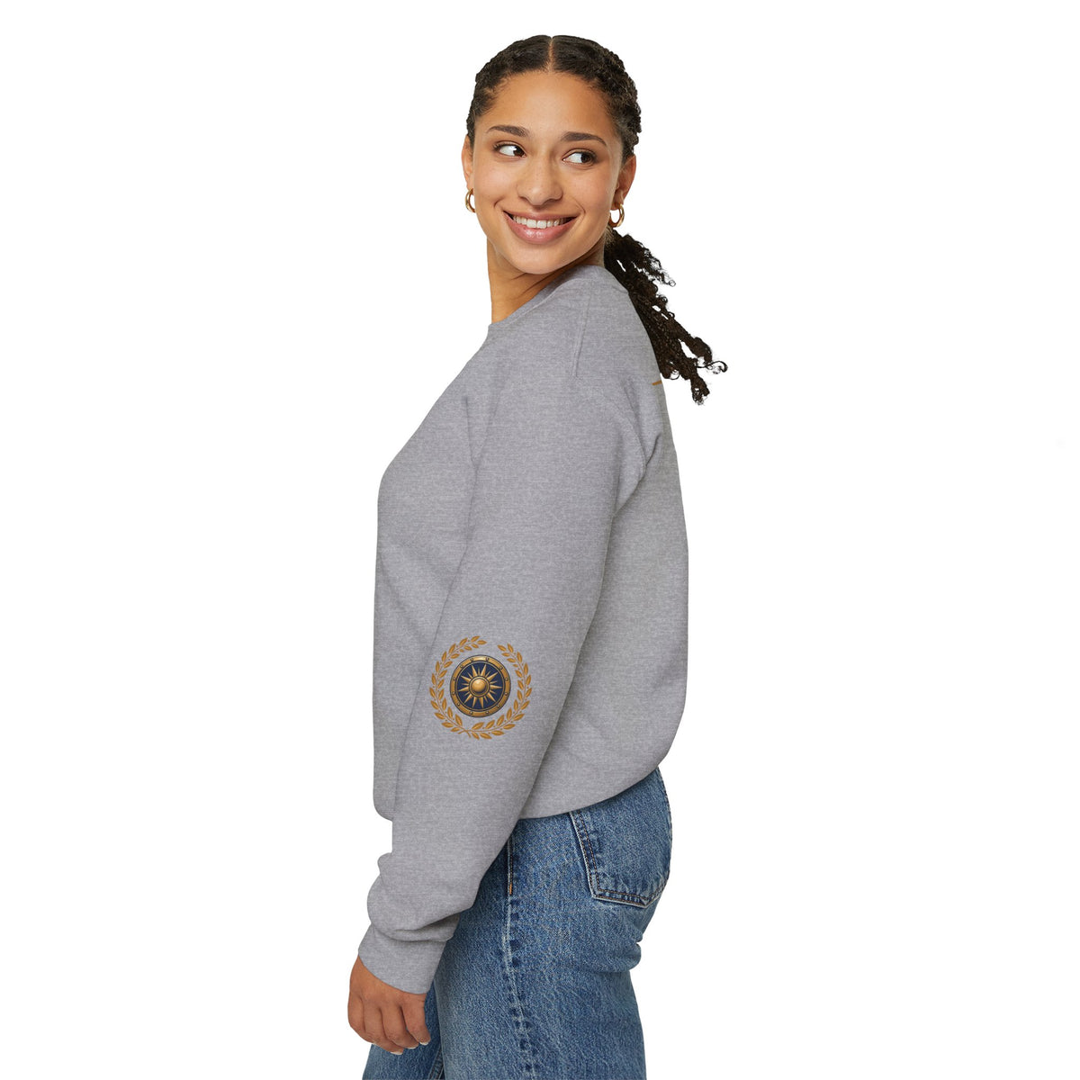 Crewneck Sweatshirt — “God Is Our Refuge and Strength” Psalm 46:1 Christian Faith Pullover