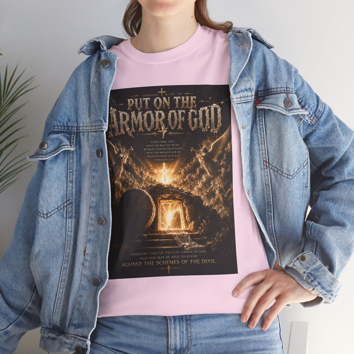 Armor of God T-Shirt — "God Is Not Done With You" Christian Faith Tee