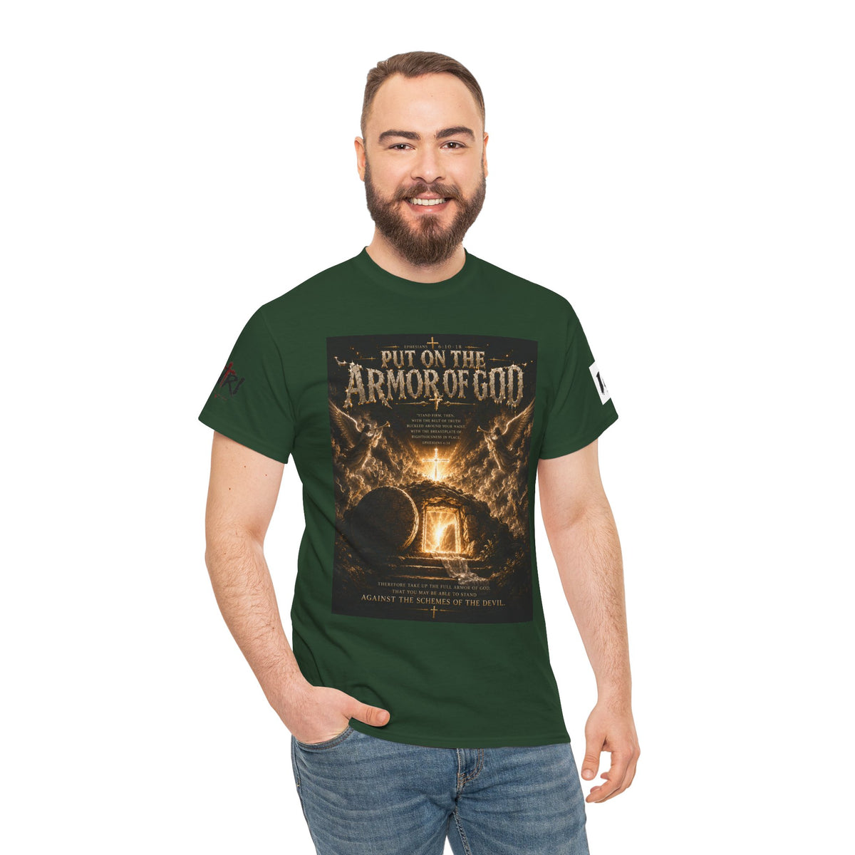 Armor of God T-Shirt — "God Is Not Done With You" Christian Faith Tee